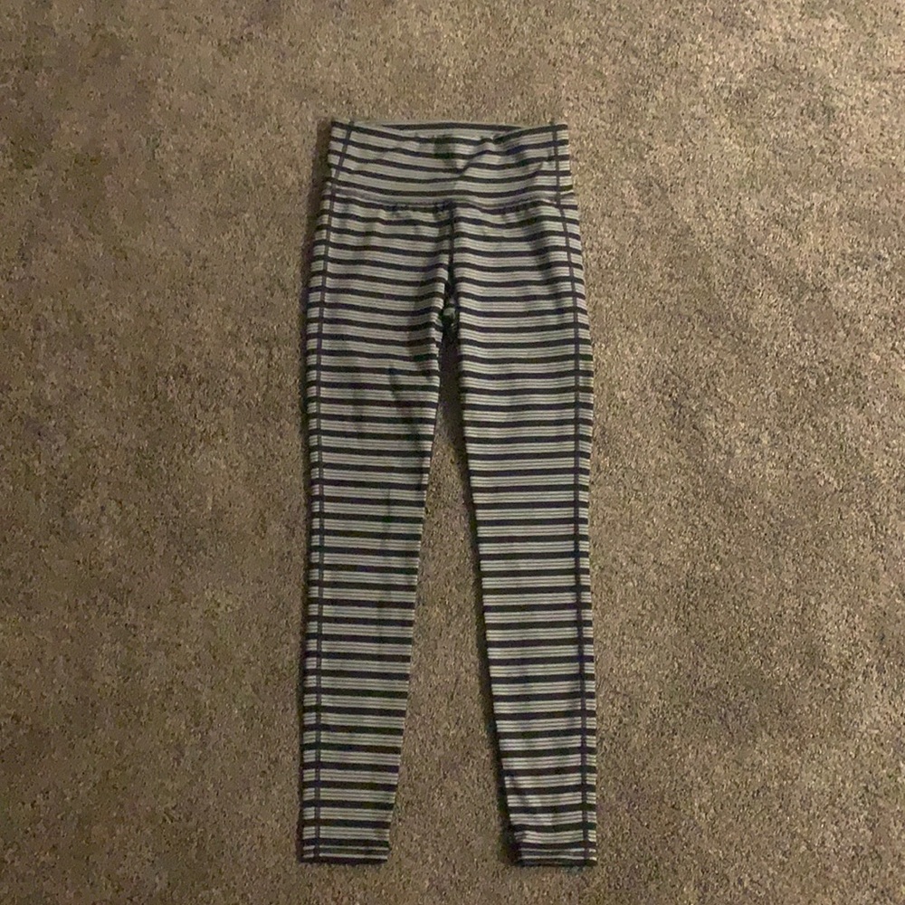 Athleta striped yoga pants